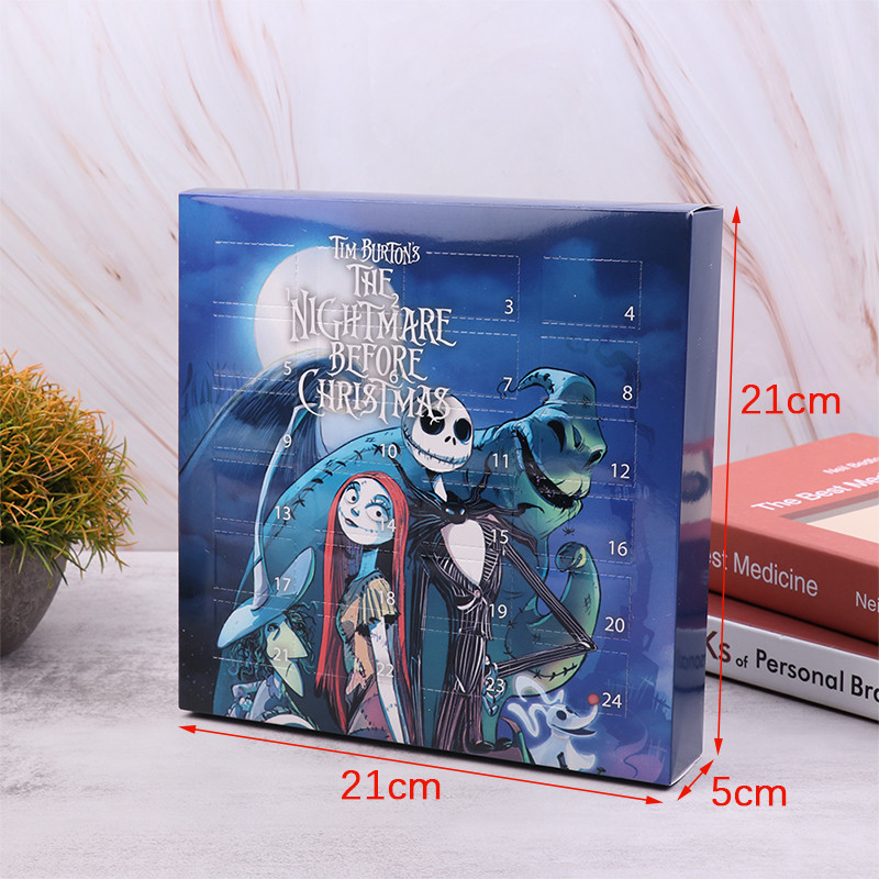 24 бр. Кукла за Хелоуин Предварителен календар Сляпа кутия Подарък за обратно броене Календар Орнаменти за стая Играчка за деца Празнични подаръци