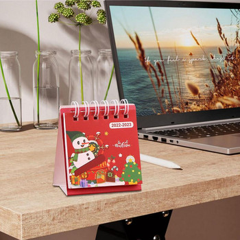 Desk Calendar 2023 Mini Monthly Desktop Calendar Από τον Αύγουστο 2022 έως τον Δεκέμβριο του 2023 Δημιουργική διακόσμηση επιφάνειας εργασίας Χριστουγεννιάτικο δώρο