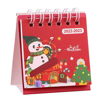 Galda kalendārs 2023. gada mini mēneša darbvirsmas kalendārs no 2022. gada augusta līdz 2023. gada decembrim Radoša darbvirsmas rotājuma Ziemassvētku dāvana