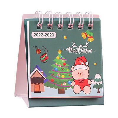 Galda kalendārs 2023. gada mini mēneša darbvirsmas kalendārs no 2022. gada augusta līdz 2023. gada decembrim Radoša darbvirsmas rotājuma Ziemassvētku dāvana