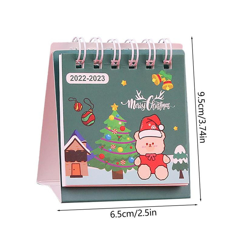 Galda kalendārs 2023. gada mini mēneša darbvirsmas kalendārs no 2022. gada augusta līdz 2023. gada decembrim Radoša darbvirsmas rotājuma Ziemassvētku dāvana