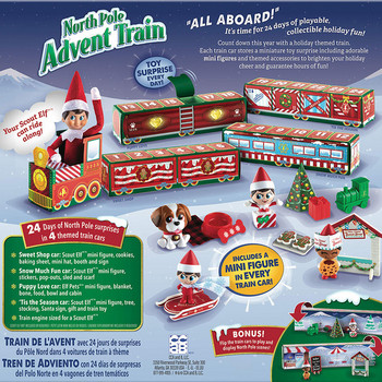 Advent Calendar Train Χριστουγεννιάτικο δώρο για παιδιά Advent Calendar 24 Countdown Καμπίνα τρένου Χριστουγεννιάτικα δώρα Χριστουγεννιάτικης Πρωτοχρονιάς