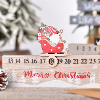 Χριστουγεννιάτικο Ημερολόγιο Advent 2022 Καινοτόμος σχεδιασμός για κινητά Αντίστροφη μέτρηση για τα Χριστουγεννιάτικα Ξύλινα Διακοσμητικά Ημερολογίου Advent Προμήθειες πάρτι