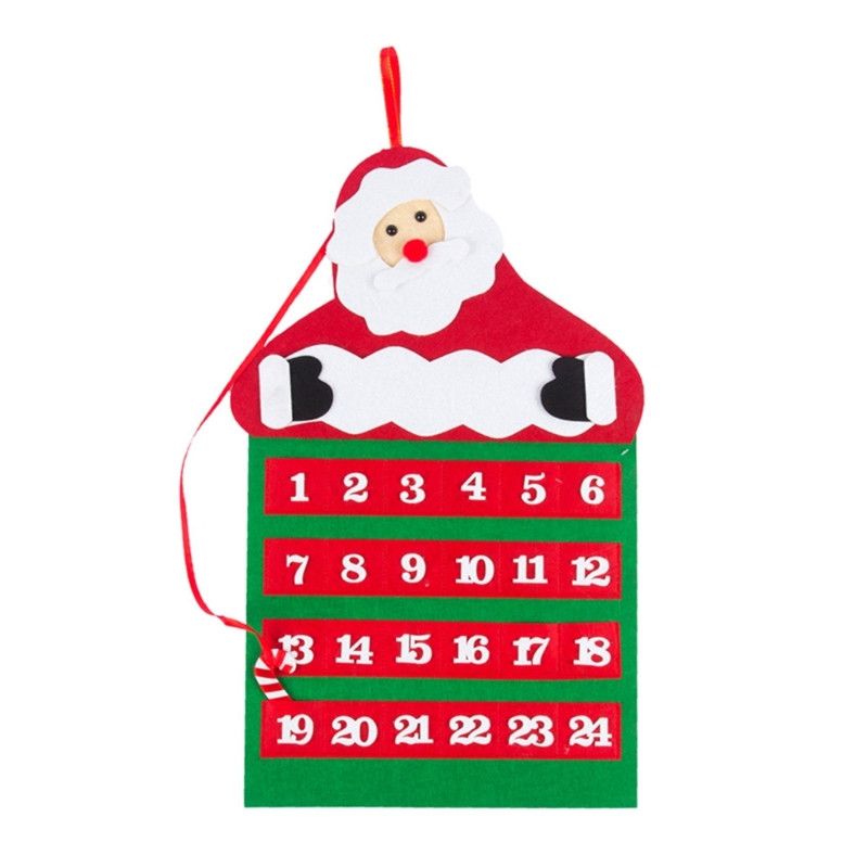 Коледен адвент календар Подарък Дядо Коледа/Коледна елха Стоки за дома Врата 40JA