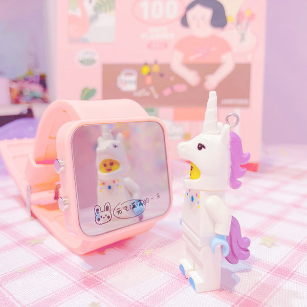 Детски кожен електронен часовник 