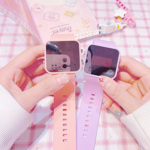 Детски кожен електронен часовник 