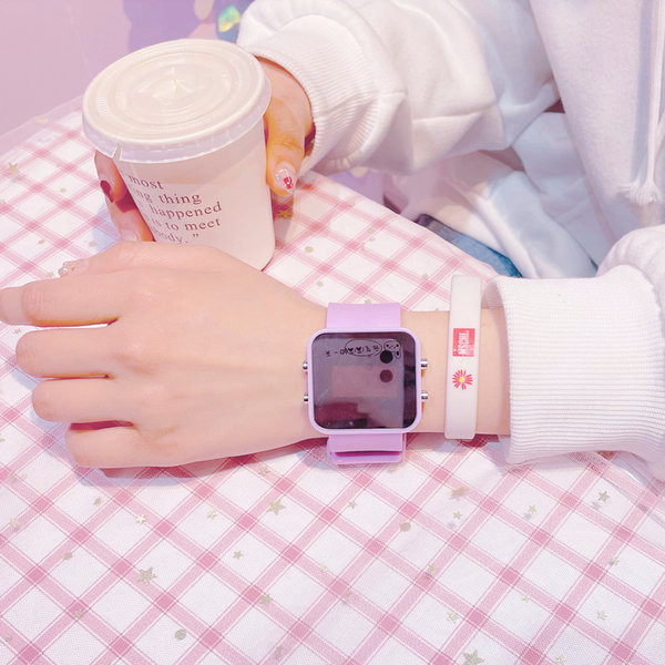 Детски кожен електронен часовник 