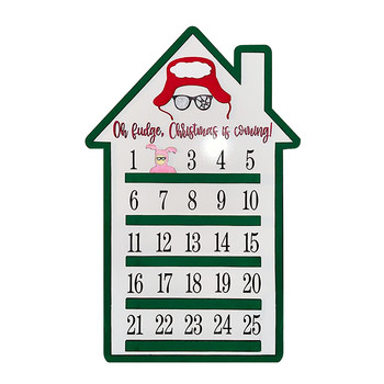 Μίνι ημερολόγιο τοίχου 2022 Christmas Advent Calendar DIY Εγχειρίδιο Moving Wooden Block 2022 λαιμό Ημερολόγιο Μεγάλο κενό ημερολόγιο