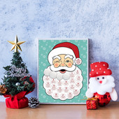 Beauty Advent Calendar Αντίστροφη μέτρηση για 24 ημέρες Χριστούγεννα 24 ημέρες Αντίστροφη μέτρηση για τα Χριστούγεννα Ημερολόγιο Santa Head Beard Universe 2022
