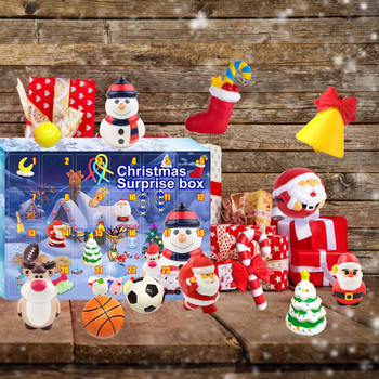 Детски играчки за декомпресия Адвентни календари 24 подаръка за обратно броене с коледни елементи за деца Деца Тийнейджъри Приятели Коледа