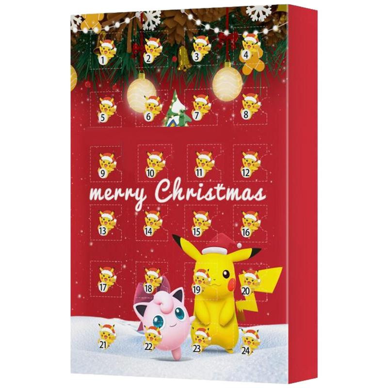 Коледен адвентен календар 2022 Коледно обратно броене за деца, момчета и момичета 24 вълшебни дни Аниме фигурки