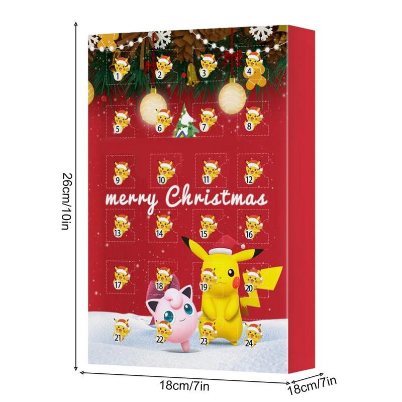 Коледен адвентен календар 2022 Коледно обратно броене за деца, момчета и момичета 24 вълшебни дни Аниме фигурки