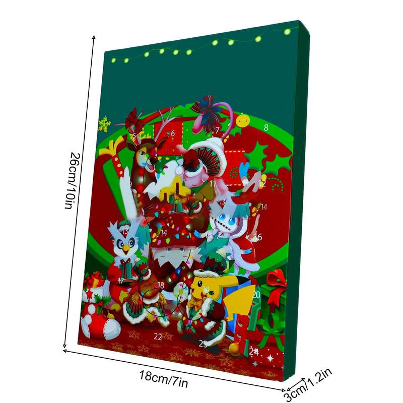 Коледен адвентен календар 2022 Коледно обратно броене за деца, момчета и момичета 24 вълшебни дни Аниме фигурки