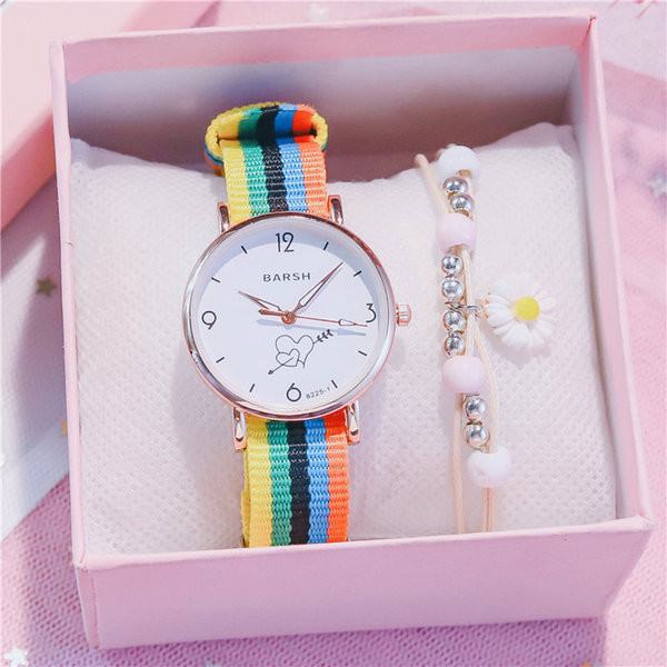 Детски часовник с каишка от канава