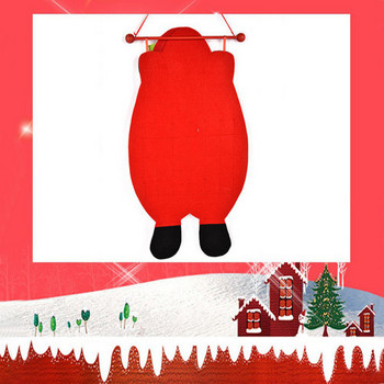 Δημιουργικό επιτραπέζιο ημερολόγιο με τσέπες Φορητό χριστουγεννιάτικο ημερολόγιο Όμορφο πολύχρωμο κρεμαστό 24 ημερών για διακόσμηση πάρτι διακοπών στο σπίτι
