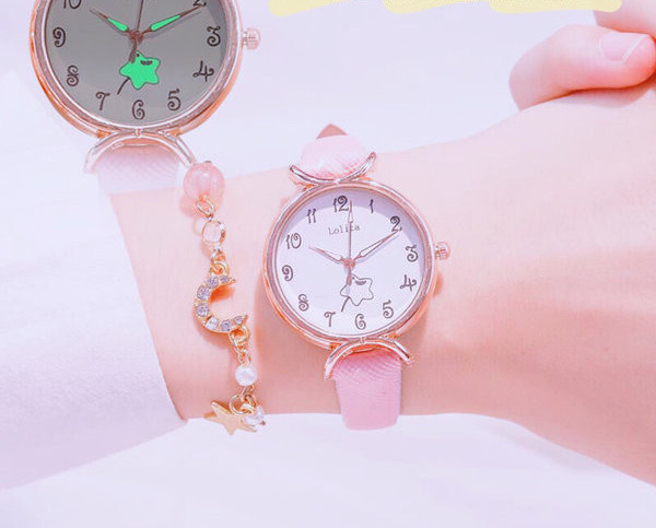 Водоустойчив детски часовник с кръгъл циферблат