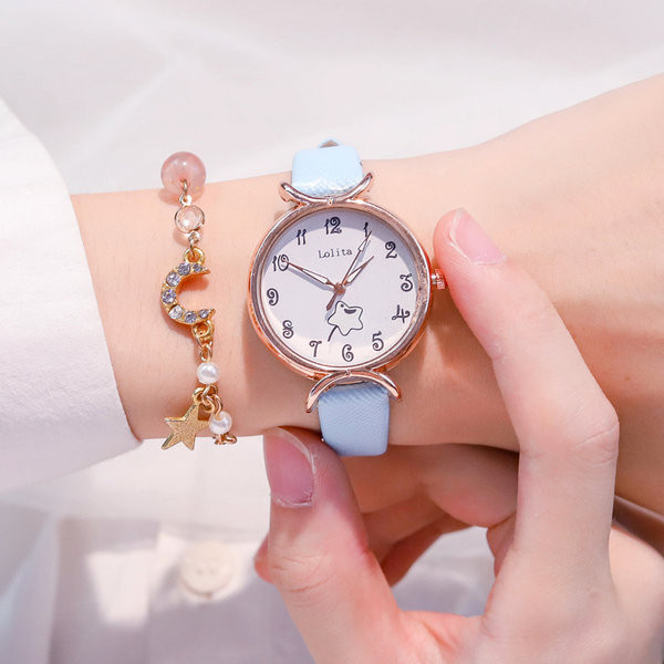 Водоустойчив детски часовник с кръгъл циферблат