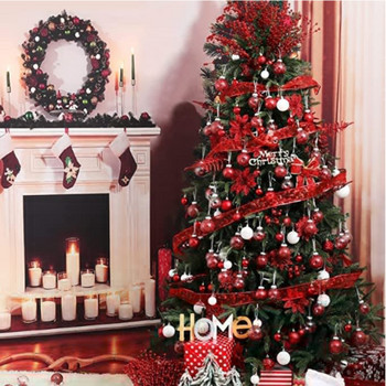 1Κουτί 24/36τμχ Χριστουγεννιάτικη Μπάλα Χριστουγεννιάτικο Δέντρο Στολίδι Σπίτι Χριστουγεννιάτικο Κρεμαστό Κρεμαστό Διακόσμηση Πρωτοχρονιάς Δώρο Navidad 2022