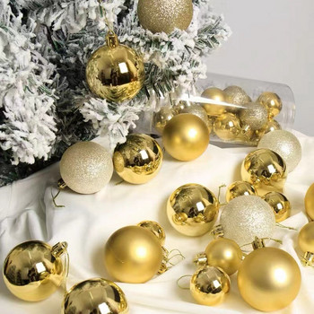 1 кутия Коледна топка Украса за коледна елха Орнаменти за домашен декор Коледна висяща висулка Новогодишни аксесоари Navidad