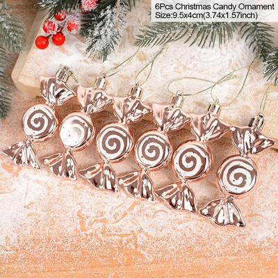 6vnt 6cm skaidrūs sniego kalėdiniai rutuliukai pakabukai eglutei puošti Skaidrūs niekučiai kabantys papuošalai Kalėdų Navidad