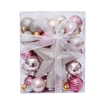 30 τμχ/σετ Χριστουγεννιάτικες μπάλες για στολίδια Κρεμαστό χριστουγεννιάτικο δέντρο Κρεμαστό στολίδι Star Topper Noel Navidad Διακόσμηση για το σπίτι Πρωτοχρονιάτικο δώρο