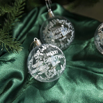 6τμχ/κουτί 6cm Διαφανής ζωγραφική Χριστουγεννιάτικη μπάλα Πρωτοχρονιάς Χριστουγεννιάτικα στολίδια για το σπίτι 2023 Noel Navidad Gifts