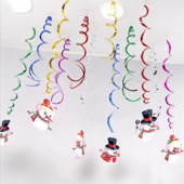 Ziemassvētku rotājumi Spirālveida PVC piekarināmā lente Jaungada ballītes rotājumi Mājas vītnes izkārtojums Krāsains Ziemassvētku vecīša festivāla piederumi