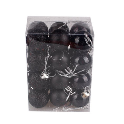 Jõulupall Jõulupuu pallid 24tk 30mm Xmas Decor Pühadepeo kaunistus Kuldne roosa šampanjapunane uusaasta kingitus