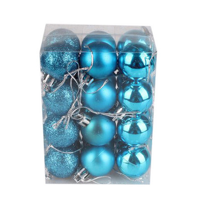 Jõulupall Jõulupuu pallid 24tk 30mm Xmas Decor Pühadepeo kaunistus Kuldne roosa šampanjapunane uusaasta kingitus