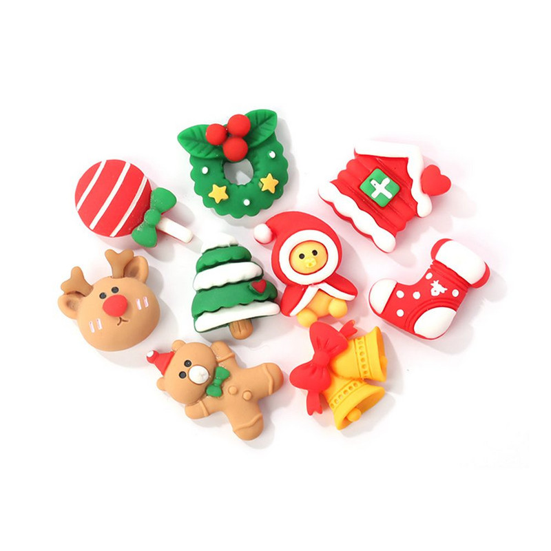 Изработка на кабошон Направи си сам калъф за телефон Коледна елха Висулка Кръпка Декорация Смола Фиби Аксесоари Коледни орнаменти