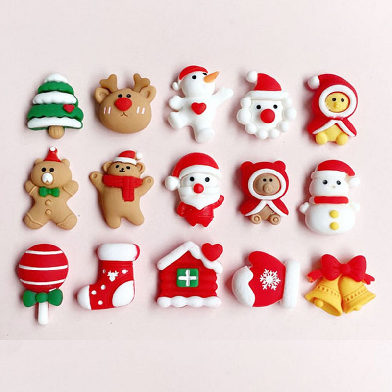 Изработка на кабошон Направи си сам калъф за телефон Коледна елха Висулка Кръпка Декорация Смола Фиби Аксесоари Коледни орнаменти