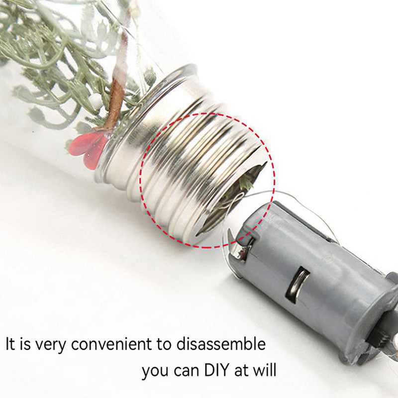 Водоустойчиви LED коледни светлини за топки Прозрачна коледна украса Пластмасова топка Коледна елха Сватбена вътрешна украса за дома