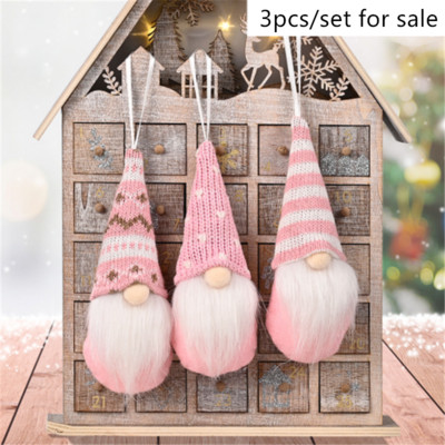 Navidad 3τμχ Κρεμαστό με κούκλα χωρίς πρόσωπο Old Man Forest 2022 Χριστουγεννιάτικη διακόσμηση σπιτιού Απρόσωπη κούκλα Στολίδι Καλή Χρονιά Natal
