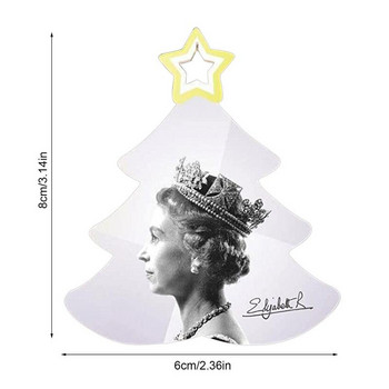 Κρεμαστό χριστουγεννιάτικο δέντρο Queen Elizabeth Κρεμαστά στολίδια από δέντρο Queen Elizabeth II Αναμνηστικά Queens
