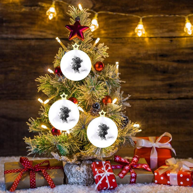 Висулка за коледно дърво на кралица Елизабет Кралица Елизабет II Висящи орнаменти за дърво Изящно изработен сувенир на Queen Elizabeth II