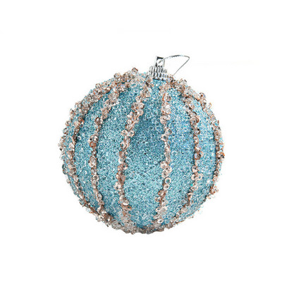 Υψηλής ποιότητας Merry Christmas Rhinestone Balls Glitter For Home Χριστουγεννιάτικες μπάλες από αφρό που κρέμονται στολίδι Χριστουγεννιάτικες μπάλες διακόσμησης