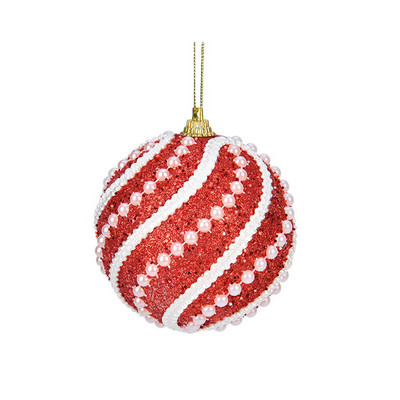Υψηλής ποιότητας Merry Christmas Rhinestone Balls Glitter For Home Χριστουγεννιάτικες μπάλες από αφρό που κρέμονται στολίδι Χριστουγεννιάτικες μπάλες διακόσμησης