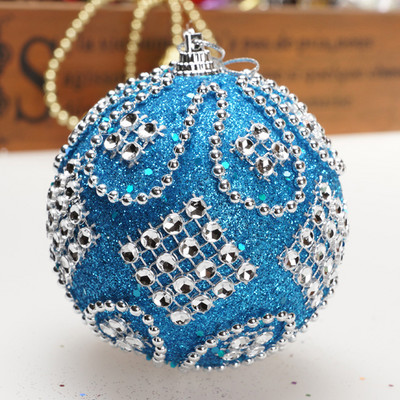 Υψηλής ποιότητας Merry Christmas Rhinestone Balls Glitter For Home Χριστουγεννιάτικες μπάλες από αφρό που κρέμονται στολίδι Χριστουγεννιάτικες μπάλες διακόσμησης