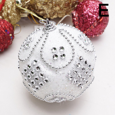 Υψηλής ποιότητας Merry Christmas Rhinestone Balls Glitter For Home Χριστουγεννιάτικες μπάλες από αφρό που κρέμονται στολίδι Χριστουγεννιάτικες μπάλες διακόσμησης