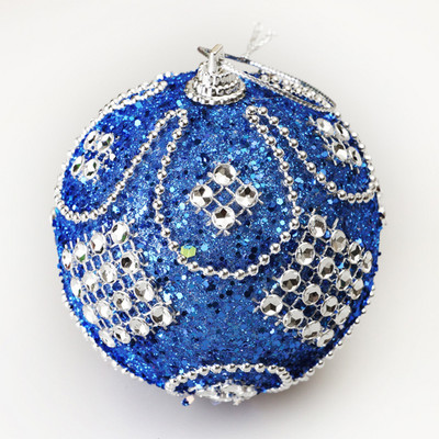 Υψηλής ποιότητας Merry Christmas Rhinestone Balls Glitter For Home Χριστουγεννιάτικες μπάλες από αφρό που κρέμονται στολίδι Χριστουγεννιάτικες μπάλες διακόσμησης
