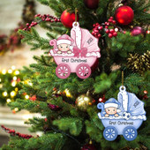Baby First Christmas Ornament Χριστουγεννιάτικα στολίδια 2022 With In Tree Ornament With Christmas Snowflake Snowbaby stocking X0I8