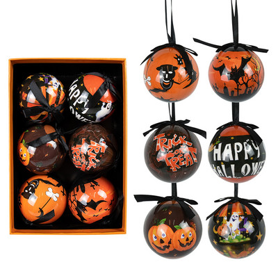 6 TK jõulupuu rippuvate pallide kaunistused, kingitused uueks aastaks Navidad Eazy Hang Ball ehe DIY jõulupidu