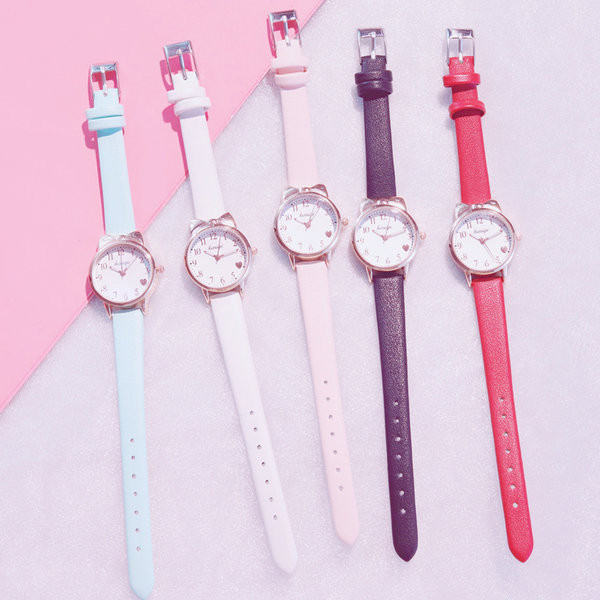 Детски кожен - часовник за момичета 