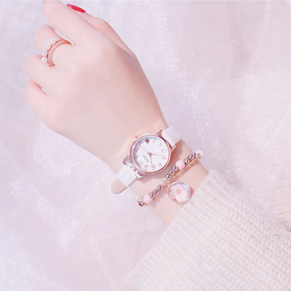 Детски кожен - часовник за момичета 