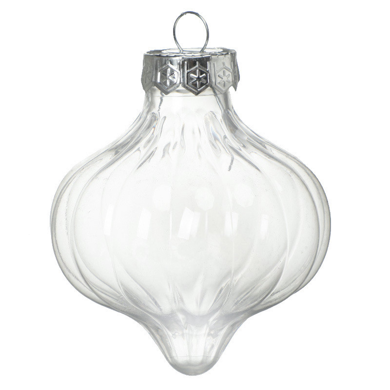 1 бр. Прозрачна DIY висяща топка за коледно дърво Пластмасова прозрачна коледна топка Попълваща се топка Орнамент Подарък Navidad Home Decor