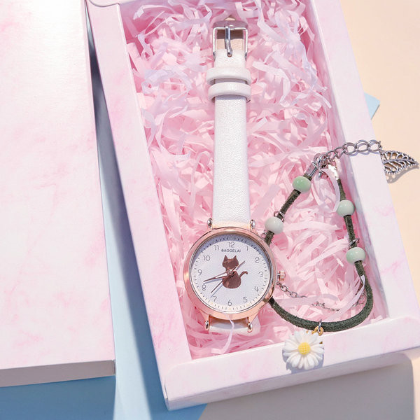 Водоустойчив детски часовник с каишка от еко кожа