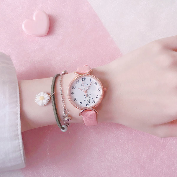 Водоустойчив  часовник с кръгъл циферблат