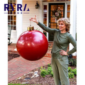 Kalėdinis pripučiamas dekoratyvinis rutulys PVC milžiniškas didelis rutulinis medžio ornamentas lauko dekoravimas žaislinis rutulys lauko kiemo apdaila