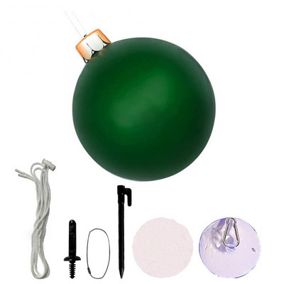 Kalėdinis pripučiamas dekoratyvinis rutulys PVC milžiniškas didelis rutulinis medžio ornamentas lauko dekoravimas žaislinis rutulys lauko kiemo apdaila