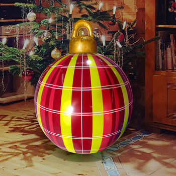 60cm μεγάλη χριστουγεννιάτικη μπάλα PVC διακόσμηση Χριστουγεννιάτικο δέντρο Πρωτοχρονιάτικα δώρα Χριστουγεννιάτικα χριστουγεννιάτικα οικογενειακά φουσκωτά παιχνίδια εξωτερικού χώρου 2023 n